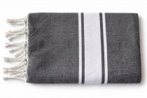 Fouta plate coton Nova gris