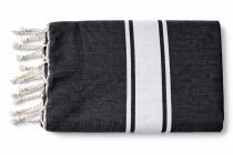 Fouta plate coton Nova noir