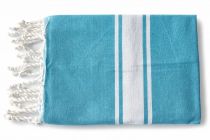 Fouta plate coton Nova turquoise