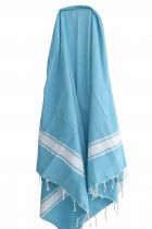 Fouta plate coton Nova turquoise