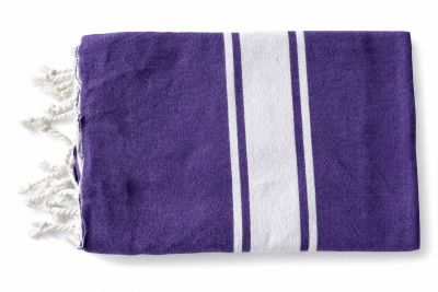 Fouta plate coton Nova violet