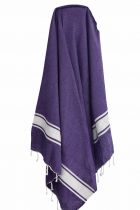 Fouta plate coton Nova violet