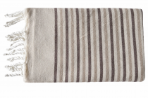 Fouta plate coton Rivage marron