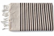 Fouta plate coton Rivage marron