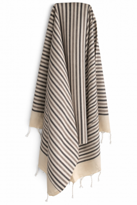 Fouta plate coton Rivage marron