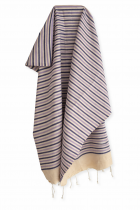 Fouta plate coton Rivage violet