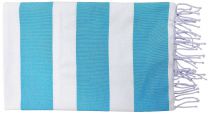 Fouta plate coton transat bleu ciel 