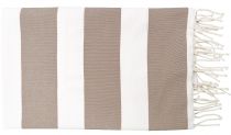 Fouta plate coton transat taupe