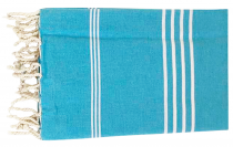 Fouta plate Kolora bleu azur