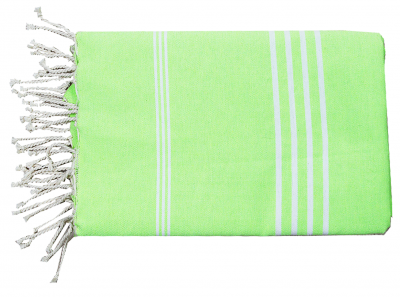 Fouta plate Kolora vert 