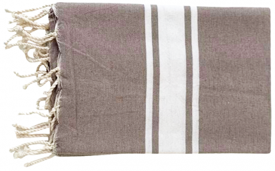 Fouta plate Kozo taupe