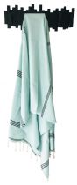 Fouta tissage à plat vert opaline