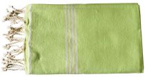 Fouta tissage à plat vert