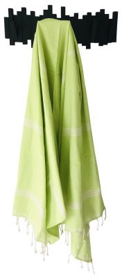 Fouta tissage  plat vert