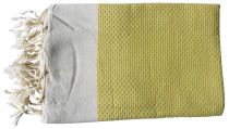 Fouta zig zag jaune