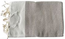 Fouta zig zag taupe