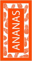 Grande serviette orange ananas