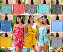 Lot de 10 par&eacute;os Balinais (batik)