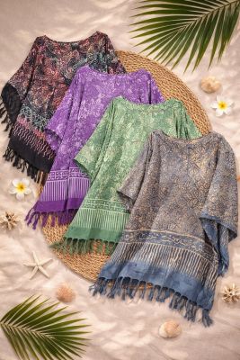 Lot de 10 robes batik de Bali