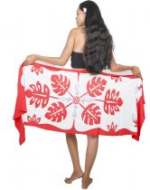 Mini Par�o Tifaifai rouge et blanc