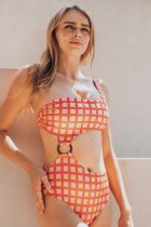 Monokini asymètrique zeppy geo rose