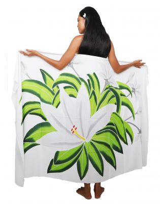 Paro bouquet Tiare Apetahi blanc