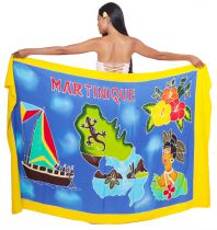 Paréo carte La Martinique