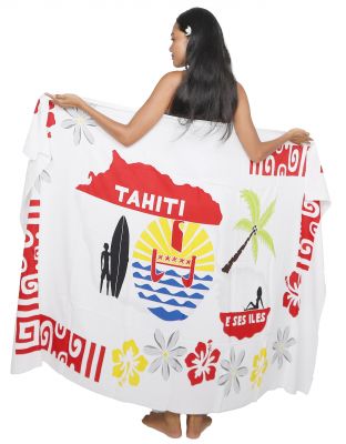 Paro carte Tahiti blanc