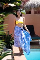 Paréo Chic Makenna bleu + boucle