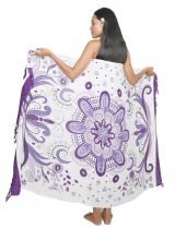 Paro de plage en fleurs violet