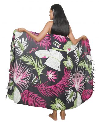 Paro de plage tropical noir