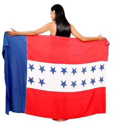 Paro drapeau de l\'archipel des Tuamotu