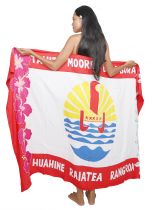 Paro drapeau Polynsien fleurie