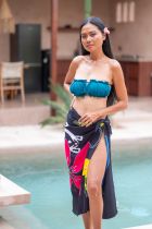 Paréo enfant dauphin noir