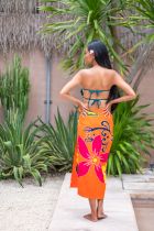 Paréo enfant dauphin orange