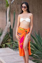 Paréo enfant dauphin orange