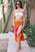 Paréo enfant dauphin orange