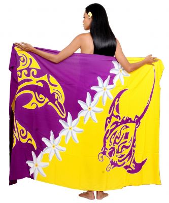Paro Harmonie marine jaune et violet