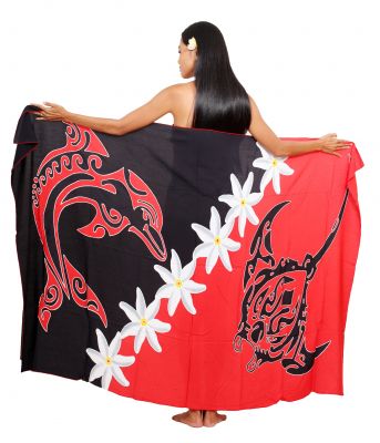 Paro Harmonie marine rouge et noir