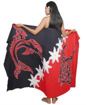 Paro Harmonie marine rouge et noir