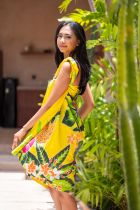 Paréo jardin Tahitien jaune