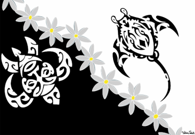 Paro Lagon Tribal noir et blanc