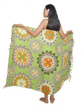 Paréo Mandala Bora Bora vert