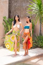 Paréo Mandala Bora Bora vert