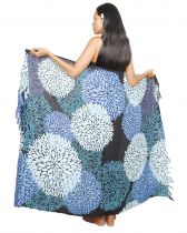 Paréo Mandala océan bleu