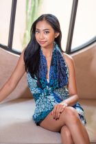 Paréo Mandala océan bleu