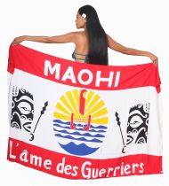 Paréo Maohi L\'âme des guerriers noir