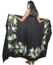 Paréo Nuit Tropicale noir