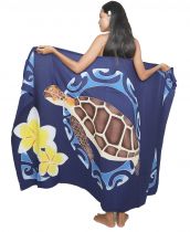 Paréo Océan bleu nuit