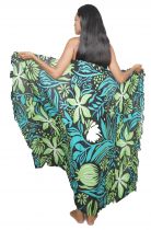 Paréo Oceania Noir et vert 
